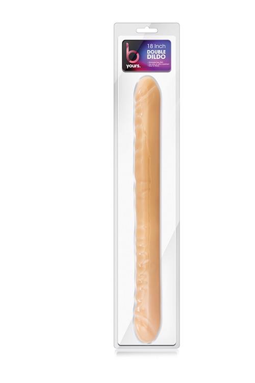 Blush B Yours 18 Inch Double Dildo · oboustranné dildo, béžové
