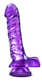 Blush B Yours Basic 8 · realistické dildo s přísavkou, fialová