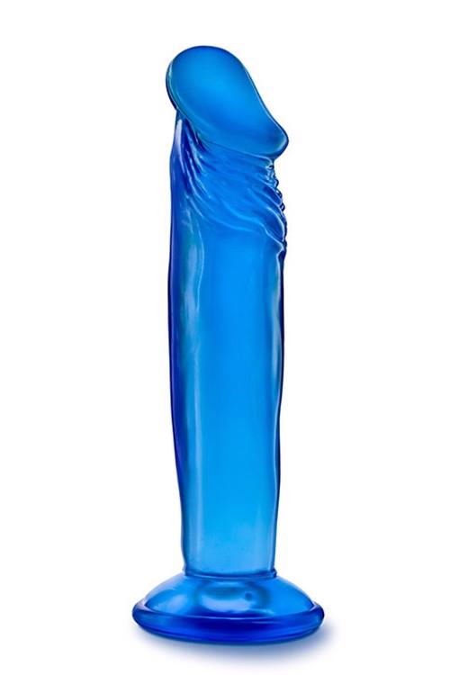 Blush B Yours Sweet n Small 6'' · realistické dildo s přísavkou, modrá
