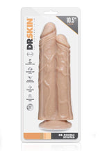 Blush Dr. Skin Dr. Double Stuffed · oboustranné dildo s přísavkou, tělová