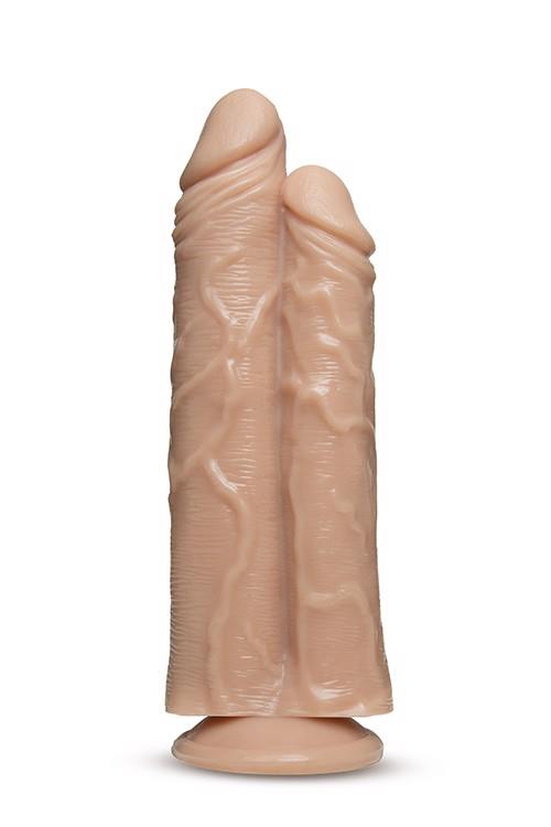 Blush Dr. Skin Dr. Double Stuffed · oboustranné dildo s přísavkou, tělová