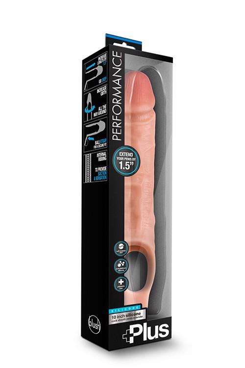 Blush Performance Plus 10 Inch Penis Extender · silikonový prodlužovací návlek