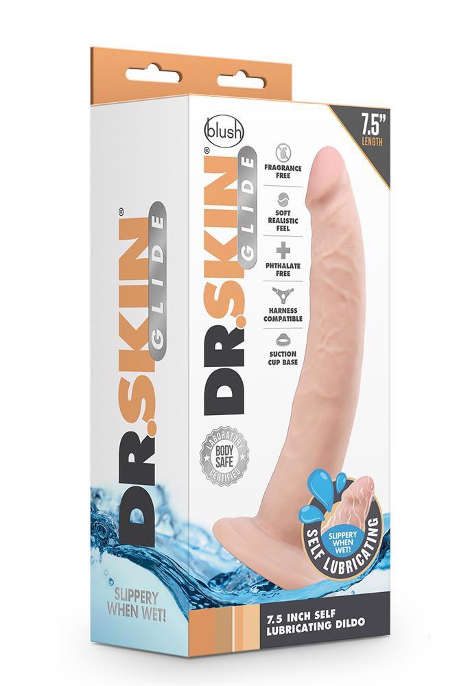 DR. SKIN 7INCH SELF LUBRICATING DILDO