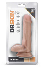 Blush Dr. Skin Dr. Jeffrey · realistické dildo s varlaty, 15,2 cm