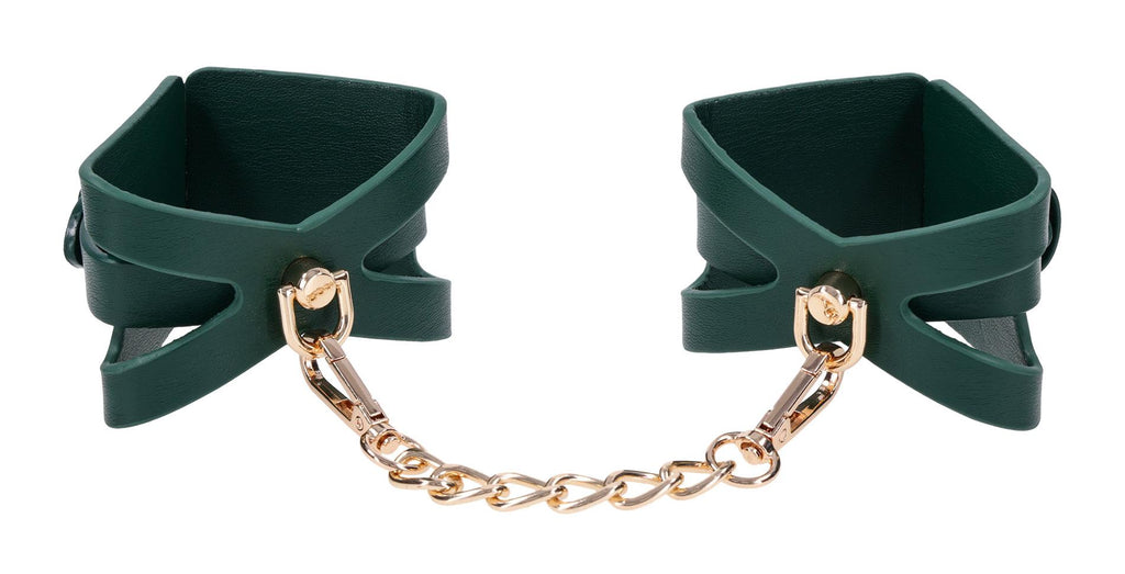 Sportsheets Indica Cutout Cuffs · pouta na zápěstí, zelená