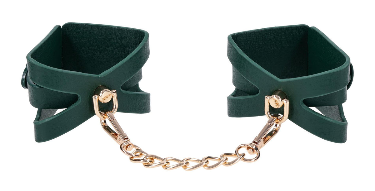 Sportsheets Indica Cutout Cuffs · pouta na zápěstí, zelená