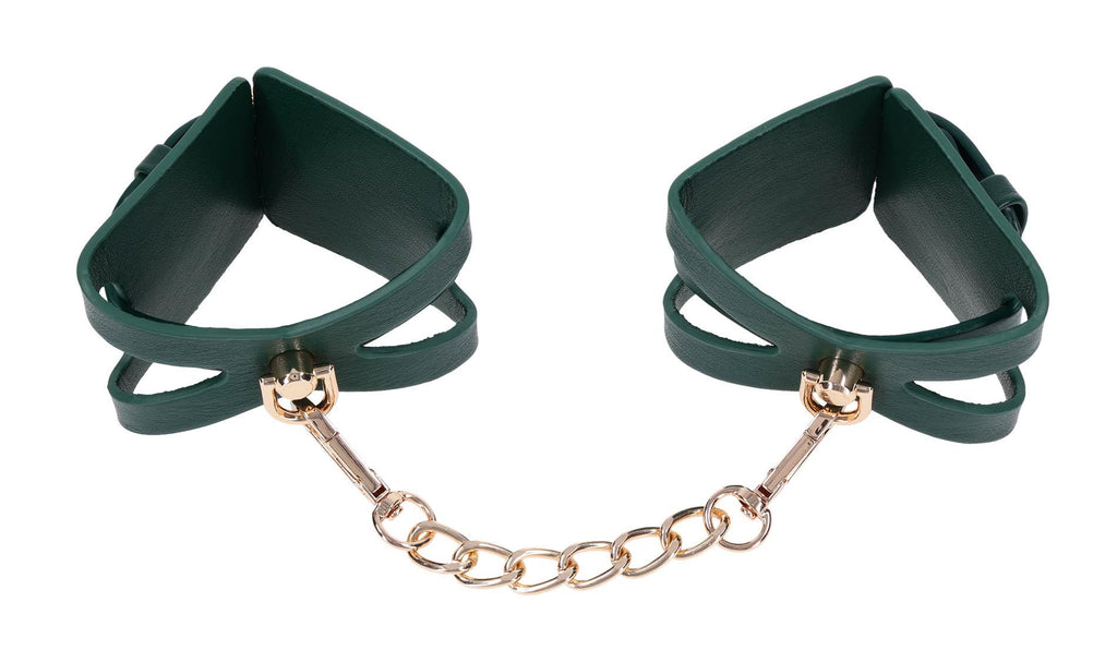 Sportsheets Indica Cutout Cuffs · pouta na zápěstí, zelená