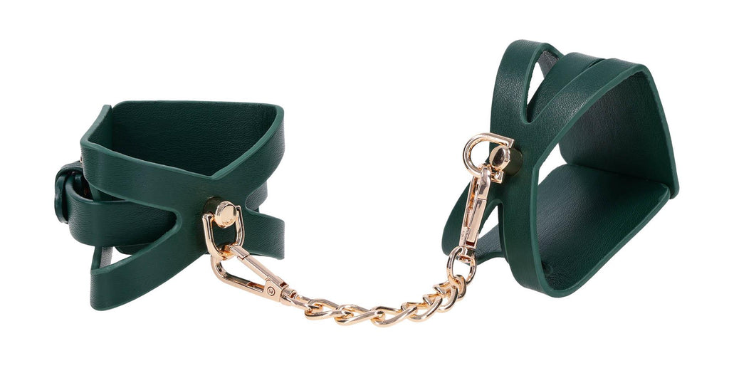 Sportsheets Indica Cutout Cuffs · pouta na zápěstí, zelená