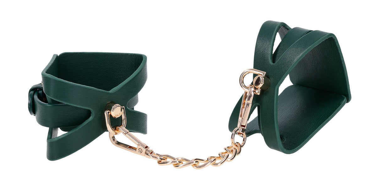 Sportsheets Indica Cutout Cuffs · pouta na zápěstí, zelená