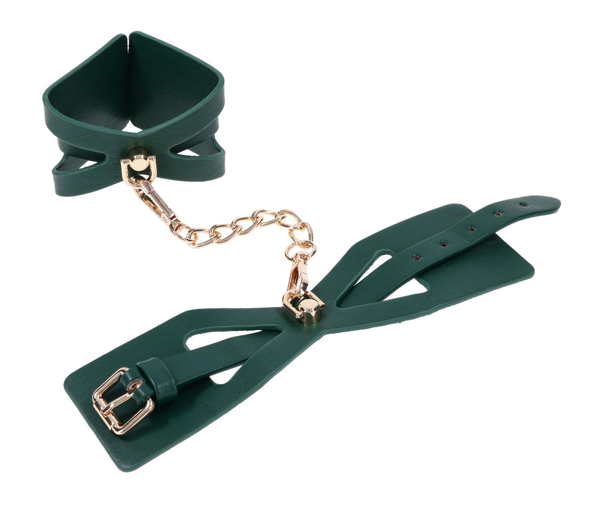 Sportsheets Indica Cutout Cuffs · pouta na zápěstí, zelená