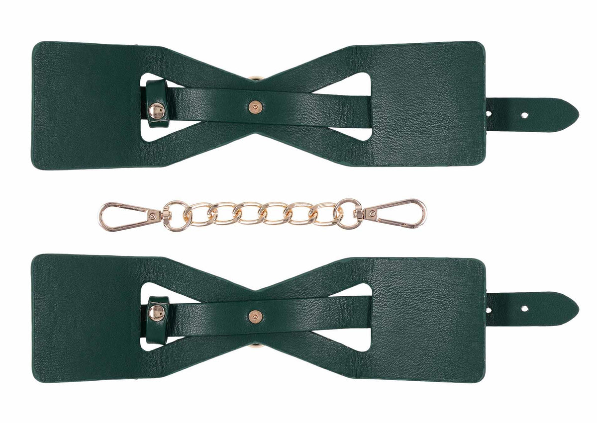 Sportsheets Indica Cutout Cuffs · pouta na zápěstí, zelená