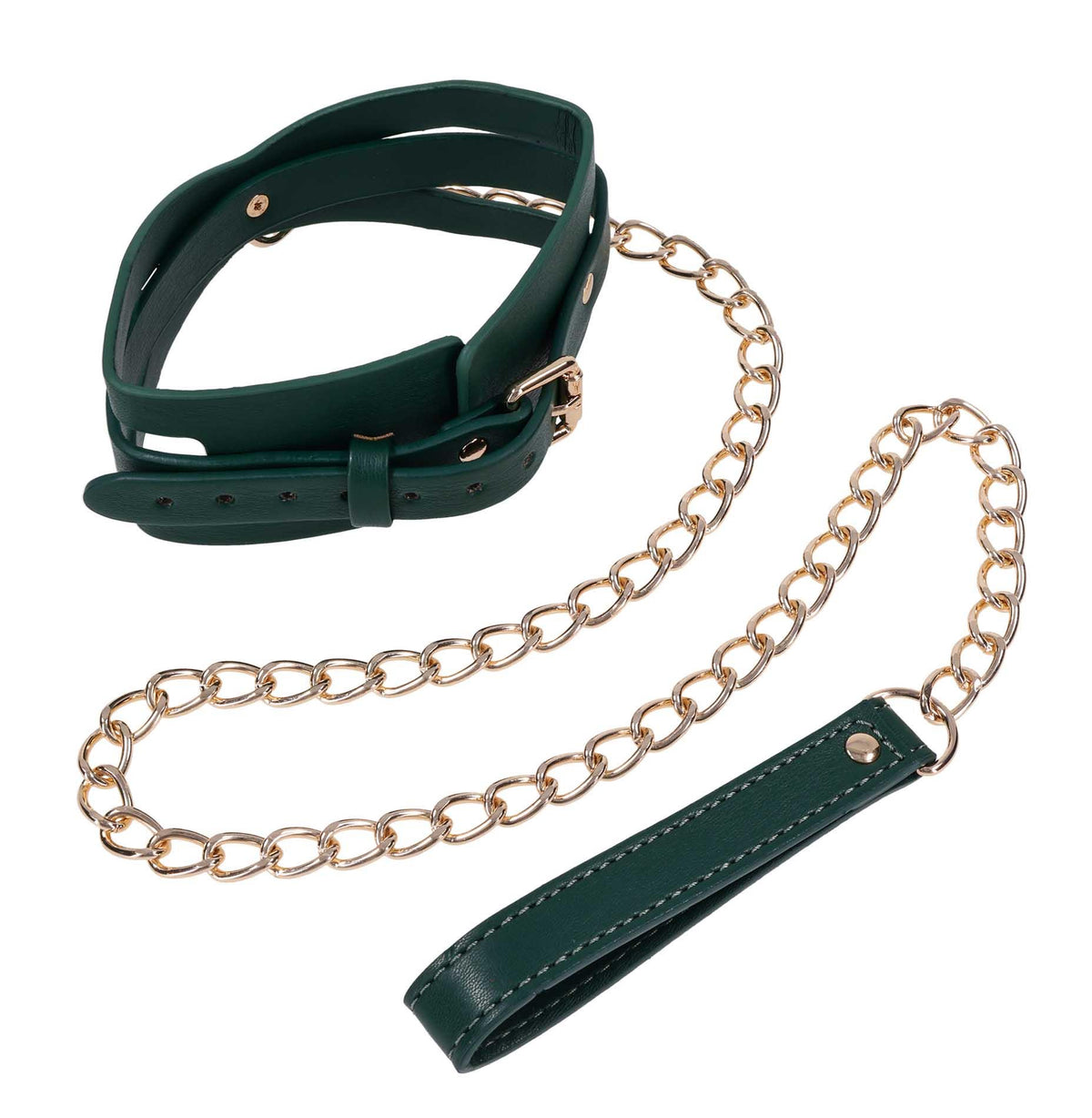 Sportsheets Indica Cutout Collar And Leash · obojek s vodítkem, zelený