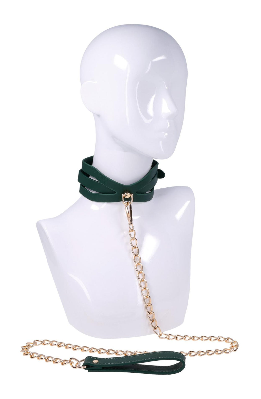 Sportsheets Indica Cutout Collar And Leash · obojek s vodítkem, zelený