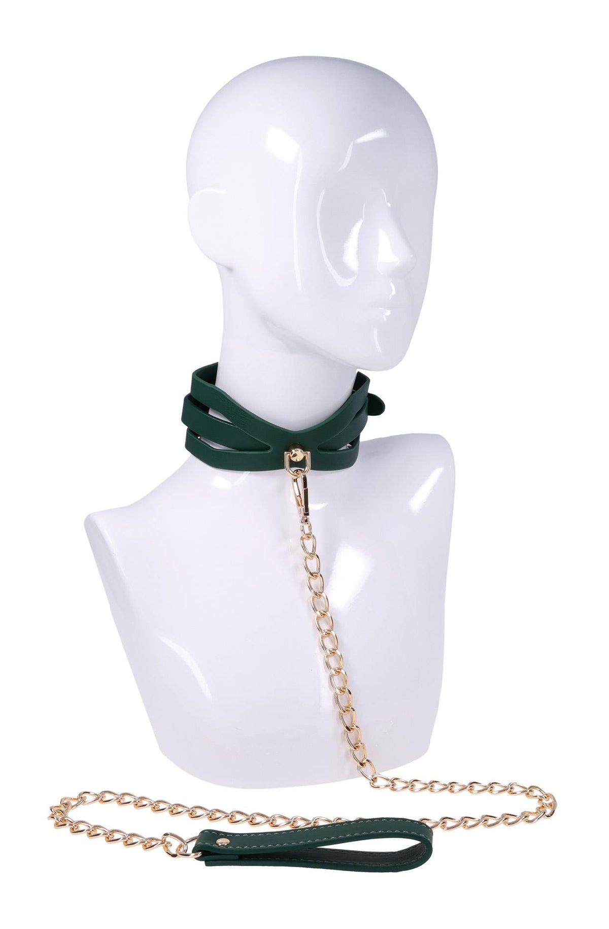 Sportsheets Indica Cutout Collar And Leash · obojek s vodítkem, zelený