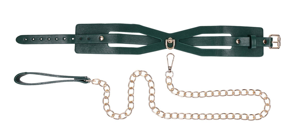 Sportsheets Indica Cutout Collar And Leash · obojek s vodítkem, zelený