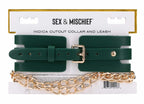 Sportsheets Indica Cutout Collar And Leash · obojek s vodítkem, zelený