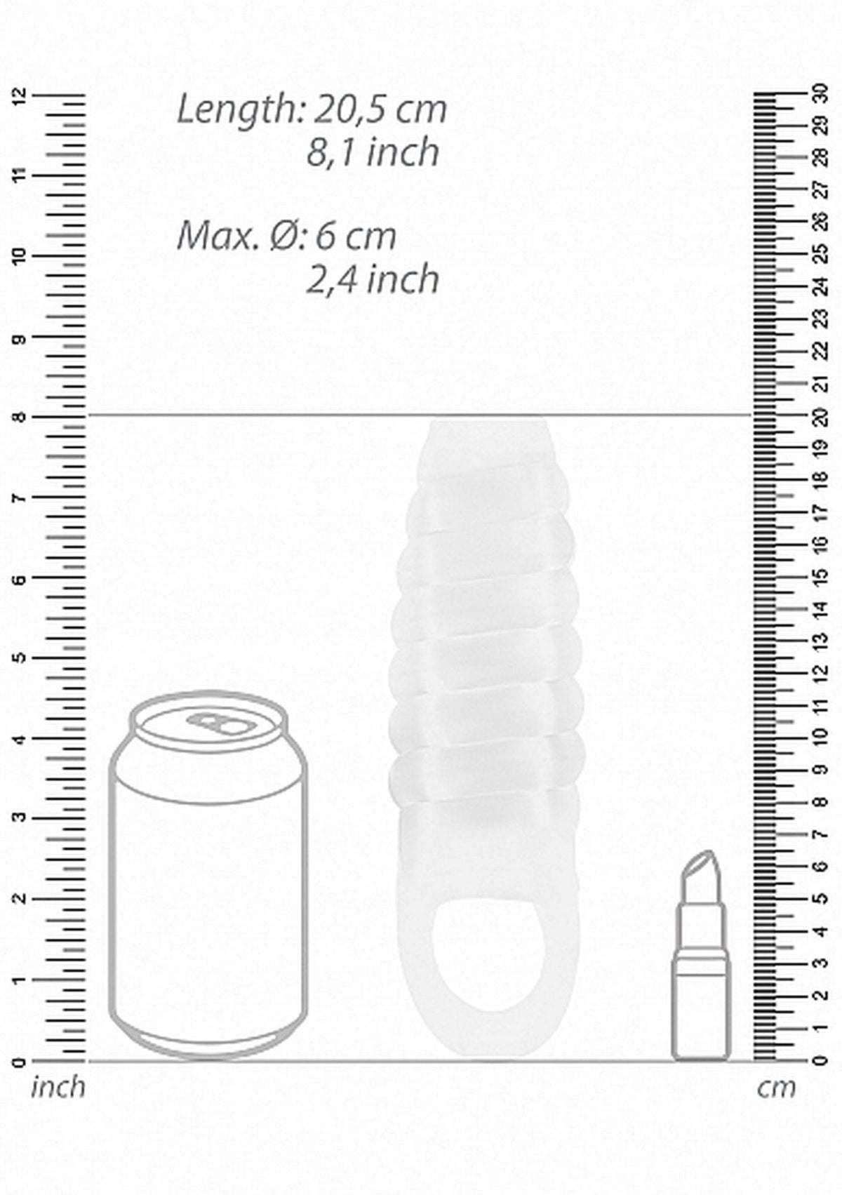 Sono No.21 Dong Extension · průhledný nástavec na penis