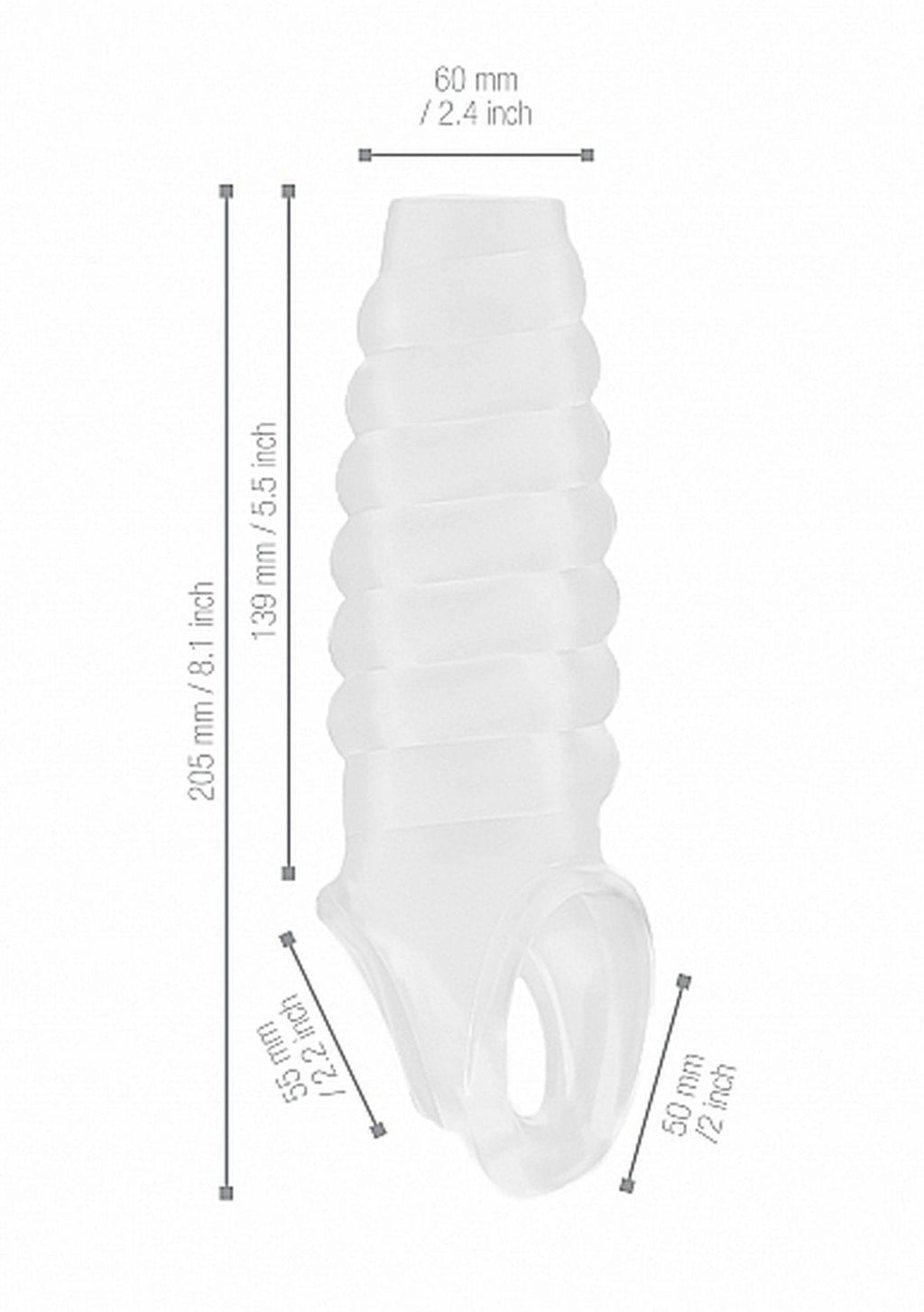 Sono No.21 Dong Extension · průhledný nástavec na penis
