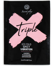 Secret Play Monodosis Triple X · stimulační gel 3 v 1, 2 ml