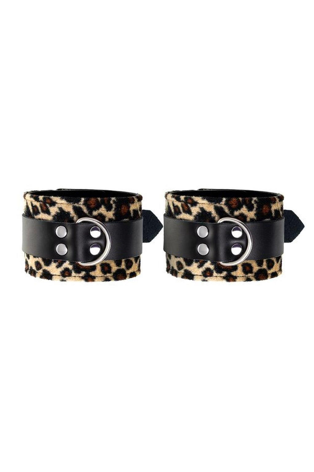Anonymo handcuffs, PU leather, print, 19.5 cm