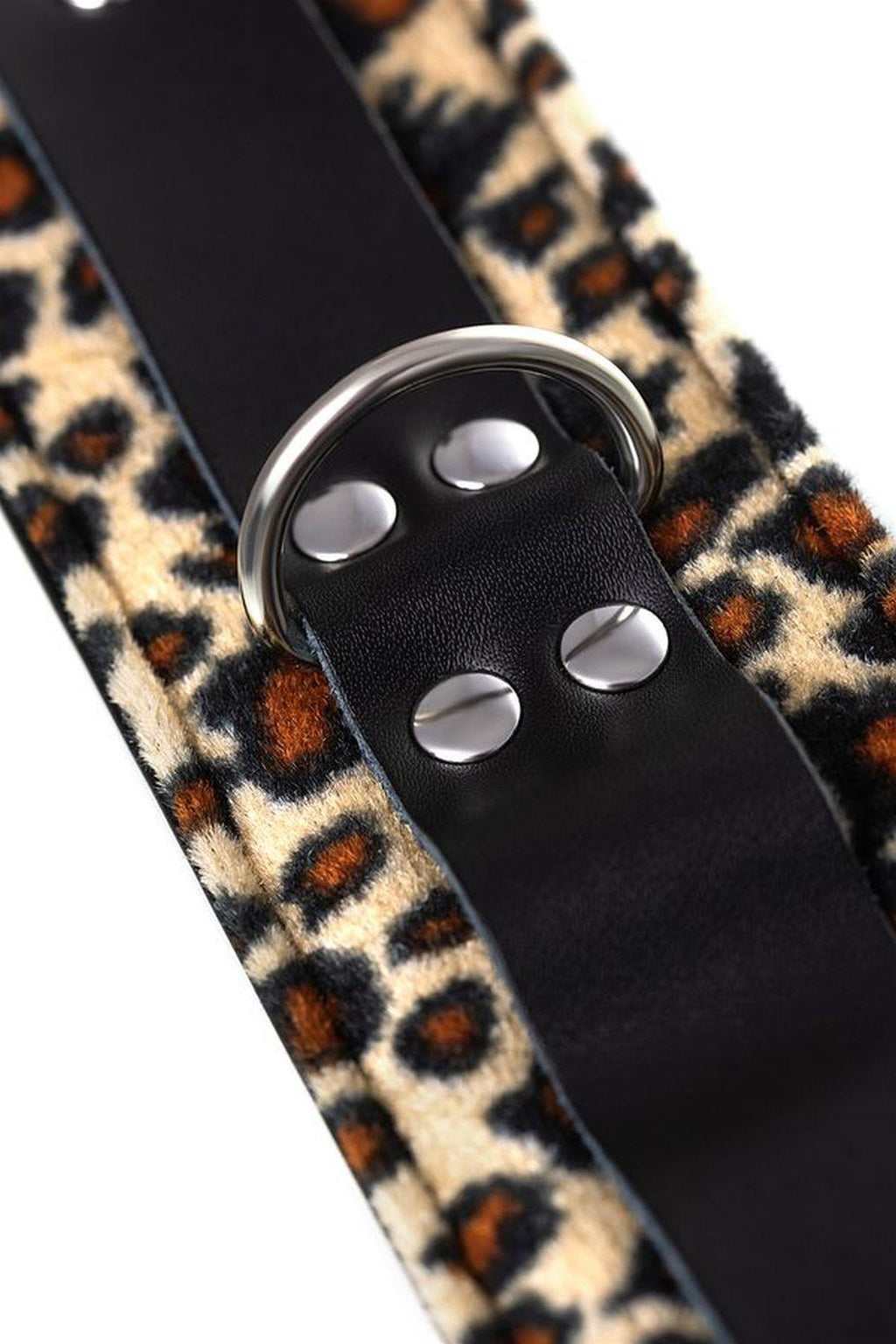 Anonymo handcuffs, PU leather, print, 19.5 cm
