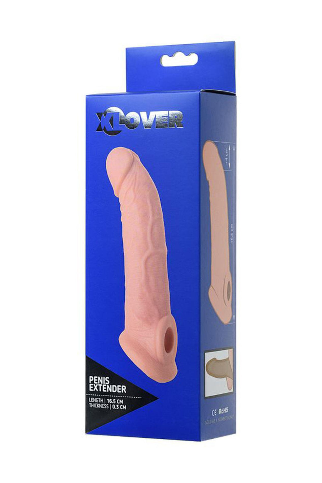 XLover by Toyfa Sleeve · prodlužující návlek na penis s kroužkem na šourek