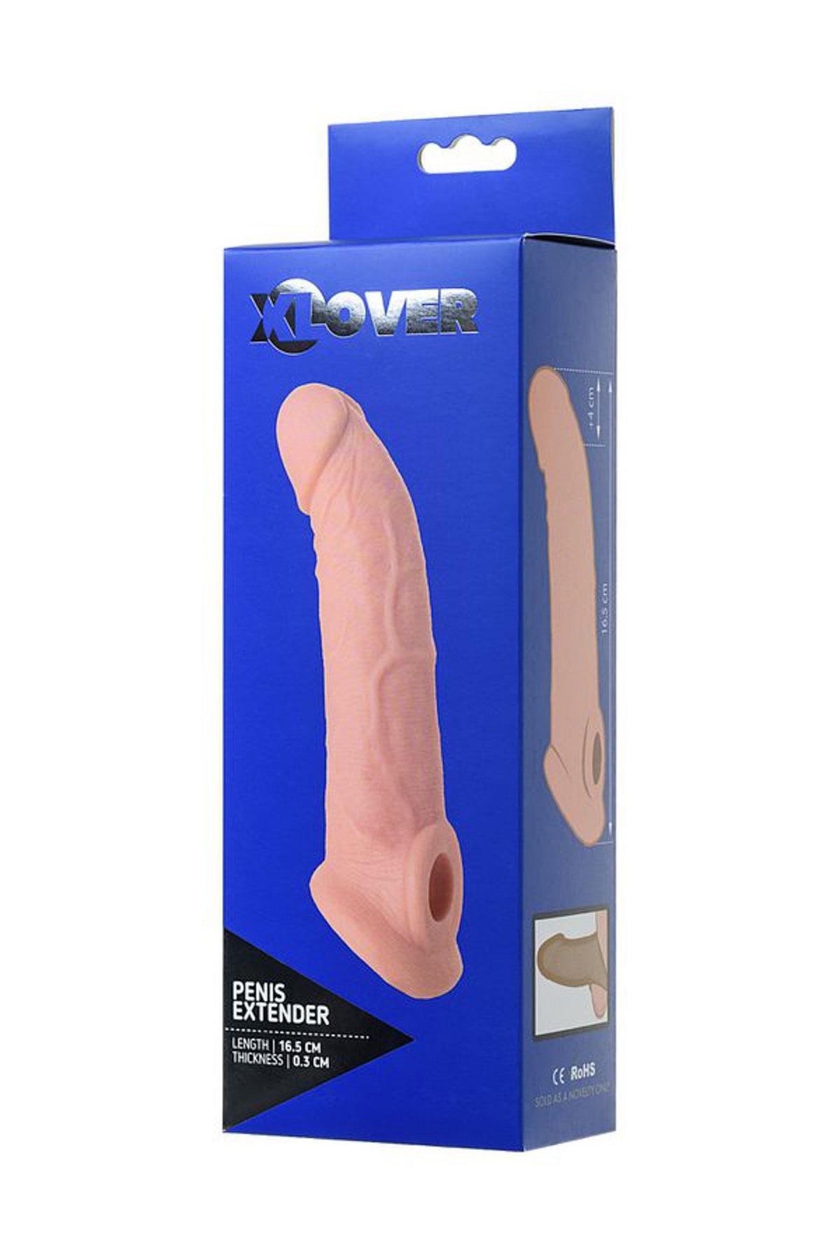 XLover by Toyfa Sleeve · prodlužující návlek na penis s kroužkem na šourek