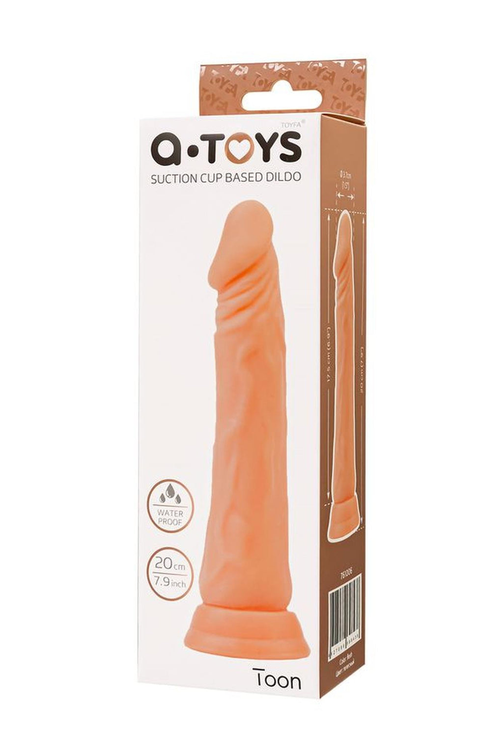 A-Toys Toon · realistické dildo s přísavkou
