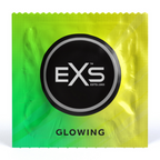 EXS Glow · kondomy svítící ve tmě (3 ks)