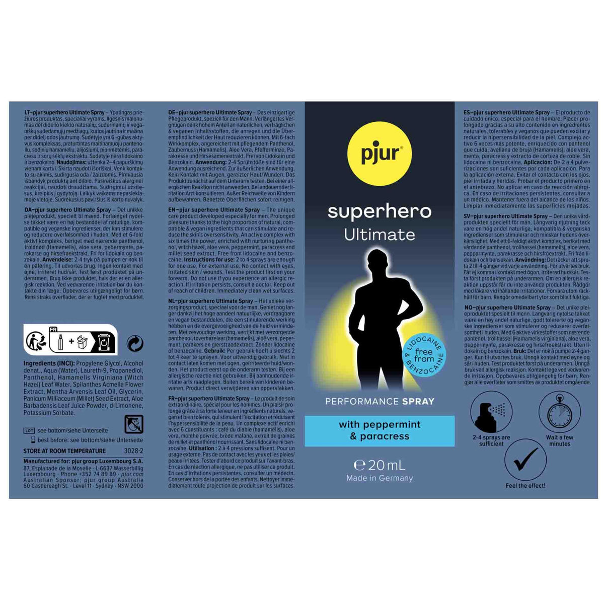 pjur superhero Ultimate Spray, 20 ml