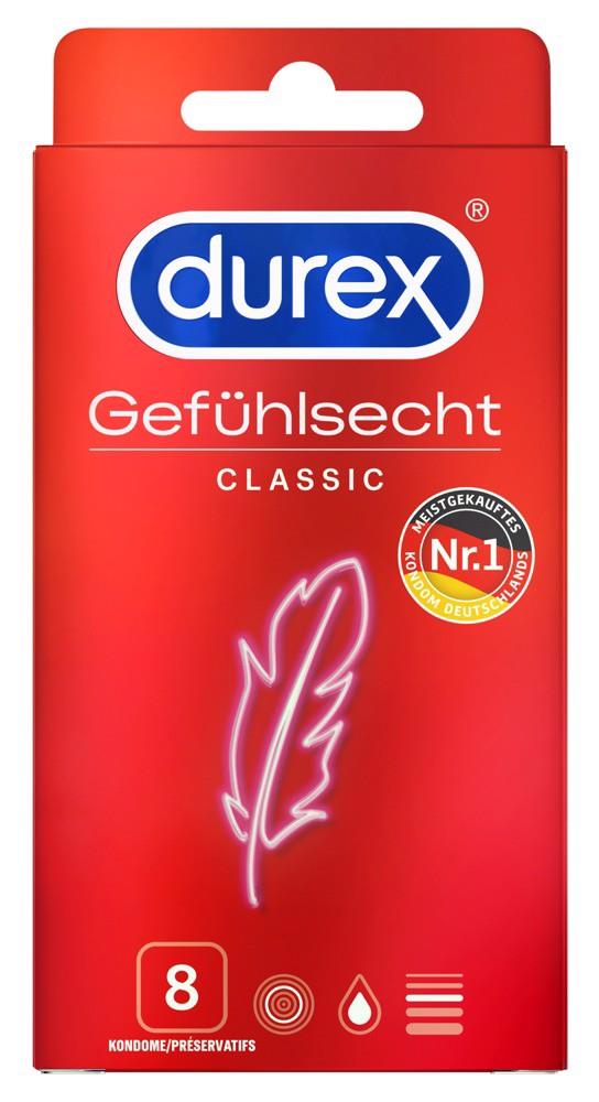 Durex Gefühlsecht Classic · tenké kondomy (8 ks)