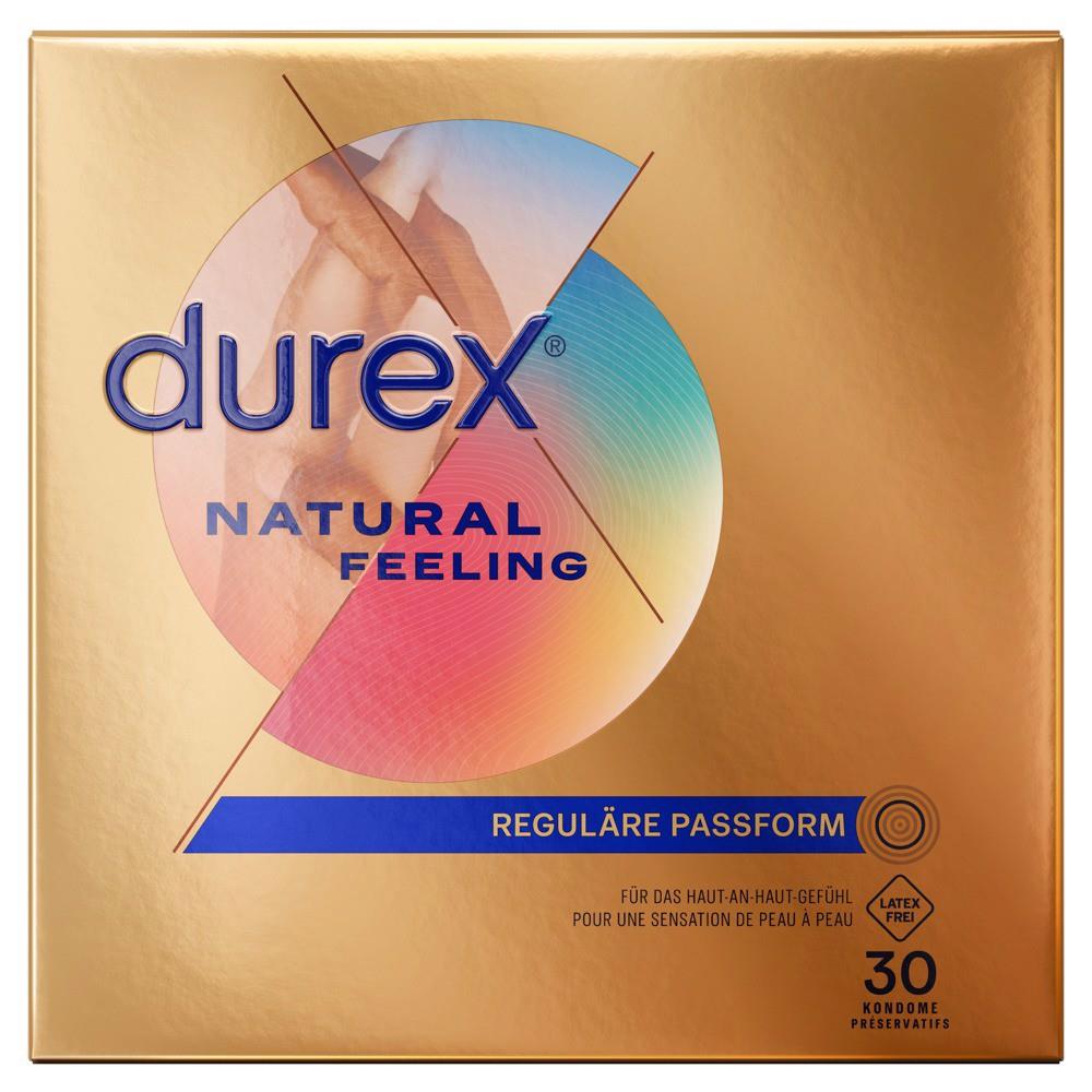 Durex Natural Feeling · kondomy bez latexu (30 ks)