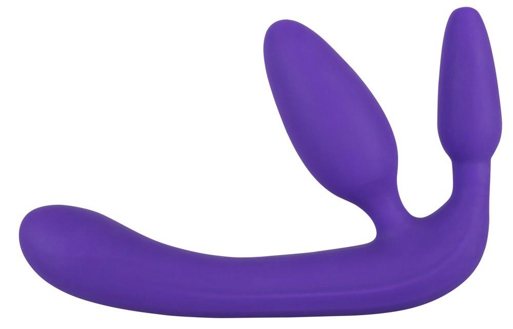 Strapless Strap-On Triple Teaser · připínací dildo bez postroje