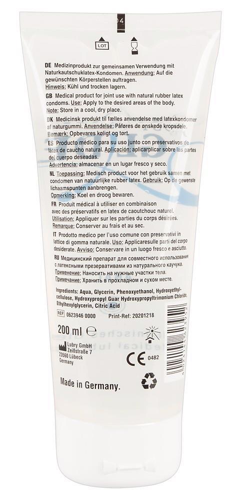 Just Glide Anal · anální lubrikační gel na vodní bázi · 200 ml