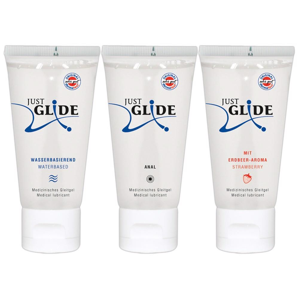Just Glide · sada lubrikačních gelů (3 ks)