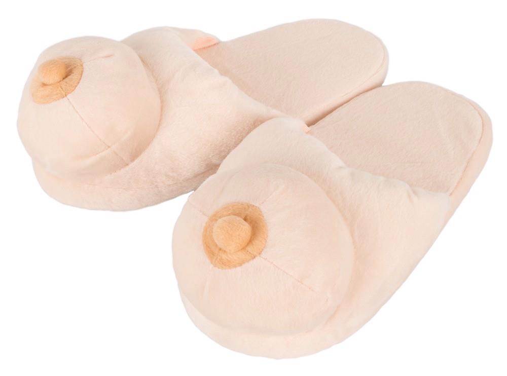 Boob Slippers · plyšové pantofle