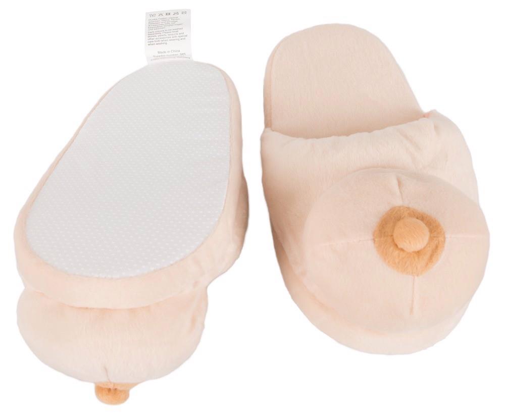 Boob Slippers · plyšové pantofle
