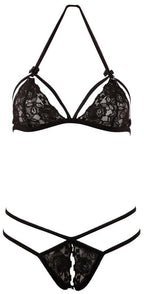 Cottelli Lace Set · krajkový komplet podprsenky a tanga, vel. L