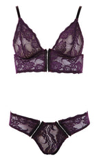 Cottelli Bra Set · krajkový set podprsenky a kalhotek, vel. L