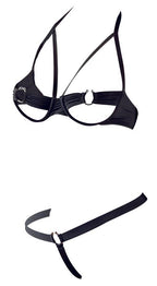 Cottelli Minimal Bra Set · otevřená podprsenka a tanga, vel. 85B/L