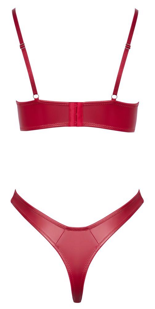 Cottelli Lingerie Bra Set · wetlook podprsenka s kosticemi a tanga