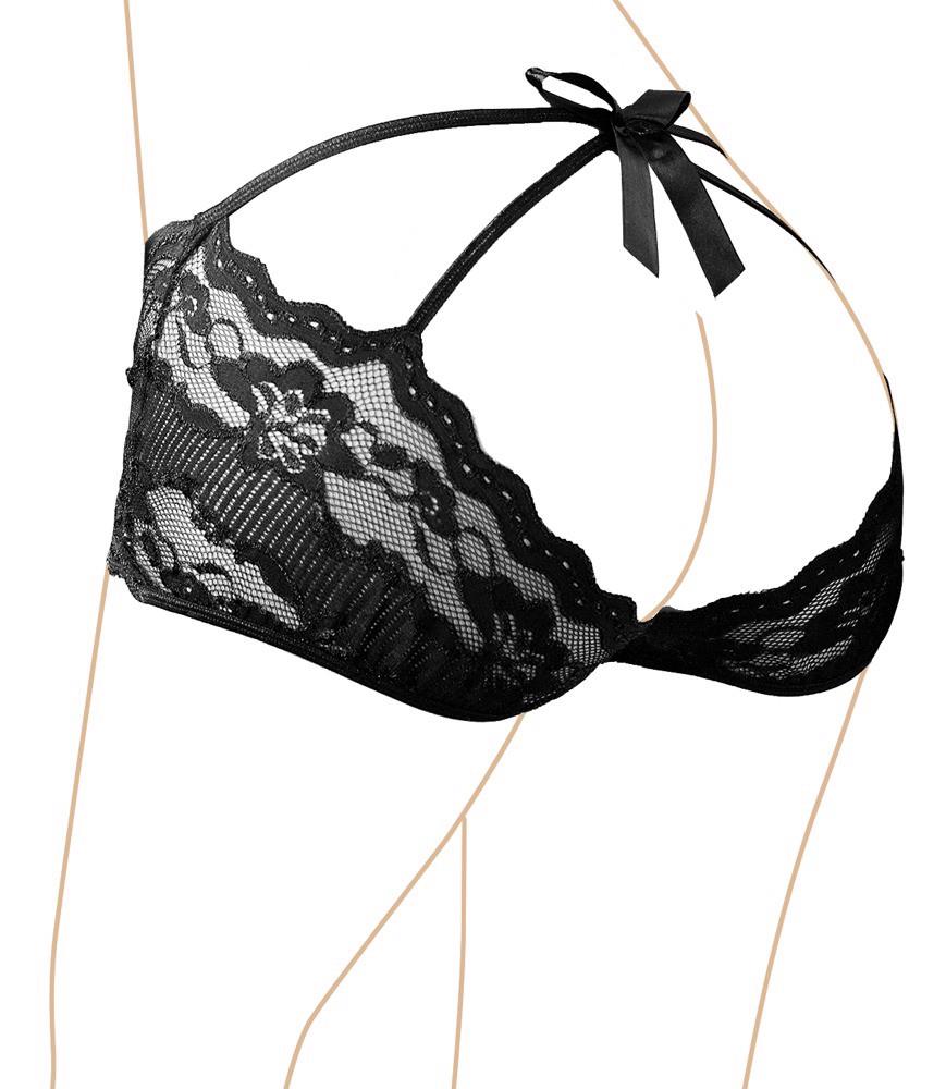 Cottelli Panties · krajkové kalhotky s mašlí vzadu, vel. S
