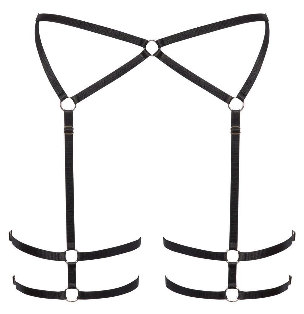 Cottelli Lingerie Suspender Belt · páskový podvazkový pás s kroužky