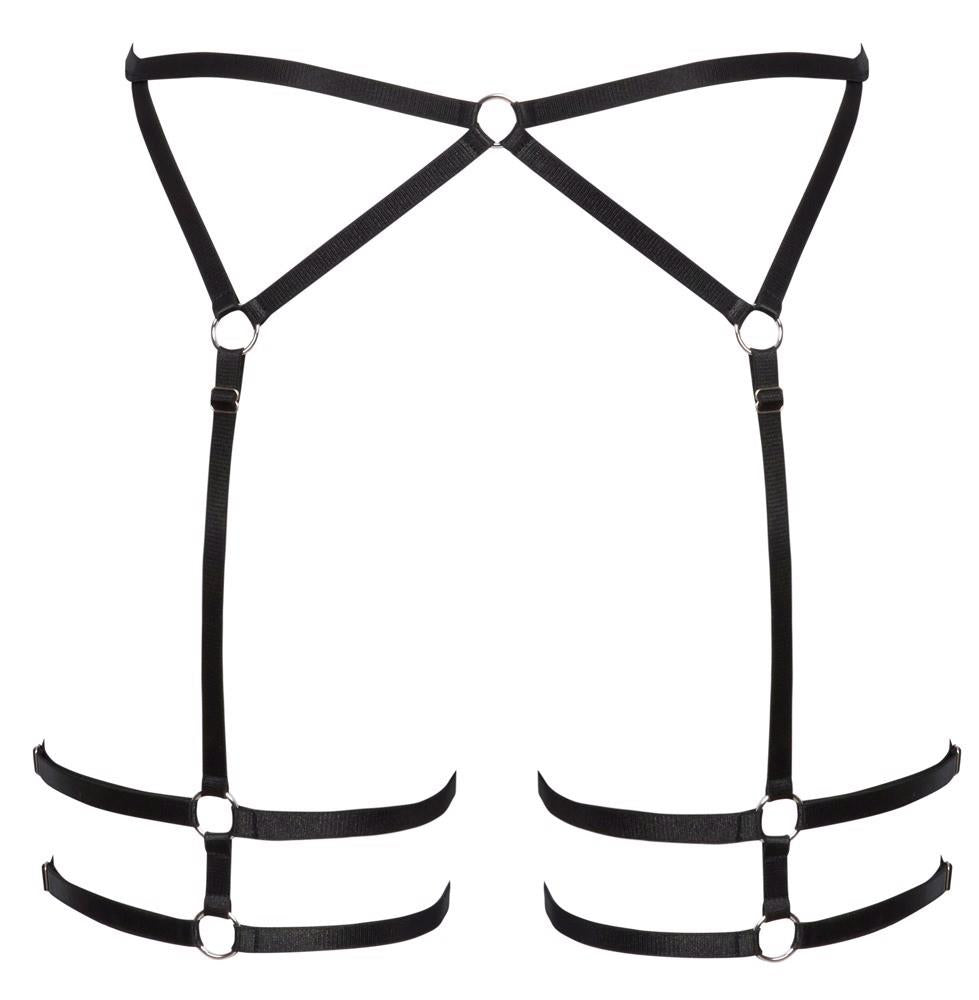 Cottelli Lingerie Suspender Belt · páskový podvazkový pás s kroužky