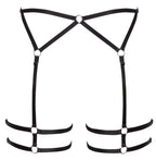 Cottelli Lingerie Suspender Belt · páskový podvazkový pás s kroužky