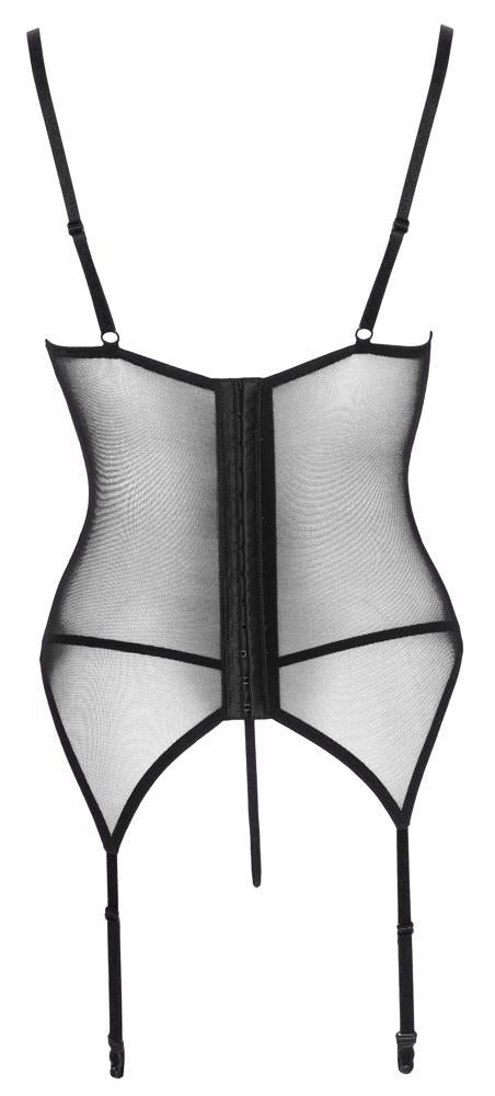 Cottelli Lingerie Basque · podvazkový korzet s tangy · vel. M