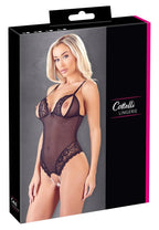 Cottelli Lingerie Crotchless Body · body s otevřeným rozkrokem a perlovou šňůrkou