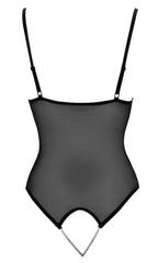 Cottelli Lingerie Crotchless Body · body s otevřeným rozkrokem a perlovou šňůrkou