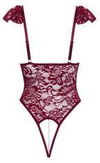 Cottelli Body Pearls · krajkové tanga body s perlovými řetízky · vel. XL