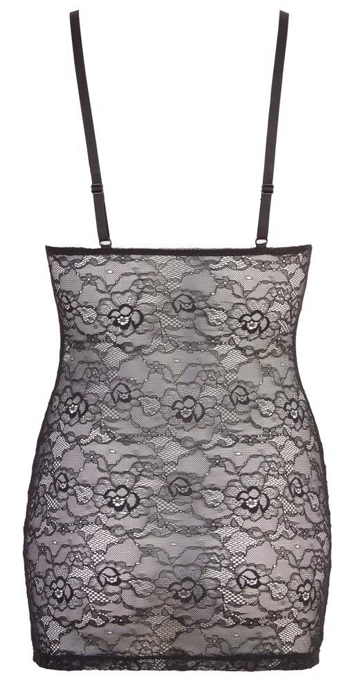 Cottelli LINGERIE Lace Dress · krajkové šaty s obousměrným zipem · vel. XL